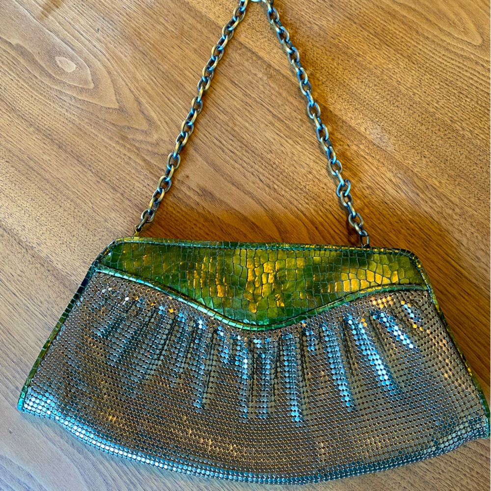 Women’s WHITING and DAVIS mesh clutch bag